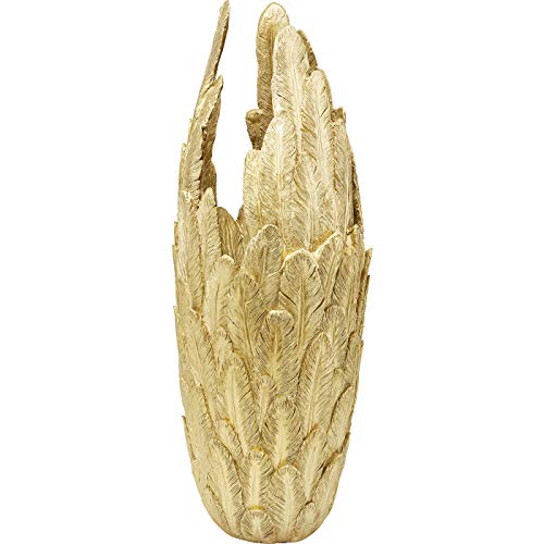 Kare Design Vase Feathers, Gold, Feder Design, Bodenvase, Deko Vase,...