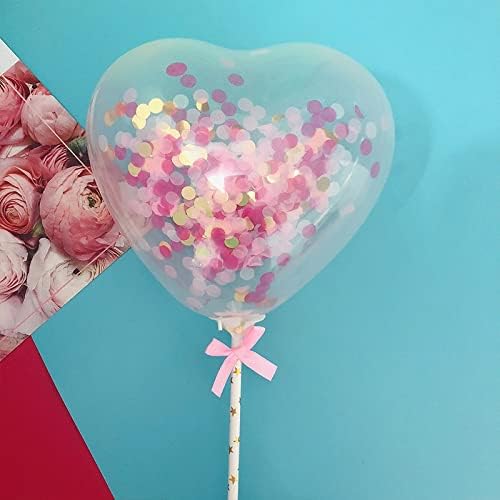 6000 Pieces Rose Gold Paper Confetti, 50g Round Pink Tissue Confetti Table Confetti Birthday Decorations for Wedding Baby Shower Hen Party Handicraft Decor