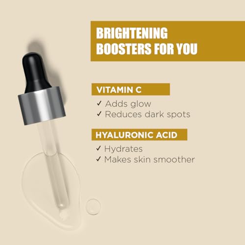 Image of The Man Company 40% Vitamin C Face Serum With Hyaluronic Acid | Boosts Collagen | Glowing & Brightening Skin | Soft, Smooth & Supple | All Skin Types - 10ml | Valentine gift Set for boyfriend