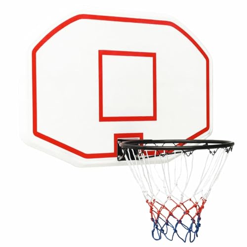 Homgoday Tablero de Baloncesto Polietileno Blanco 109x71x3 cm Tableros de Baloncesto Deportes