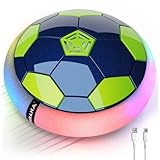 Mirana C-Type USB Rechargeable Battery Powered Hover Football Indoor Floating Hoverball Soccer | Air Football Smart | Made in India Fun Toy Best Gift for Kids Boys and Girls 2-10 Years (Blue-Green)