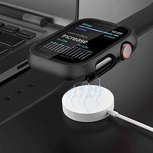 JZK Case with Screen Protector for Apple Watch SE3 Series 6/5/4 40mm,Clear - 4