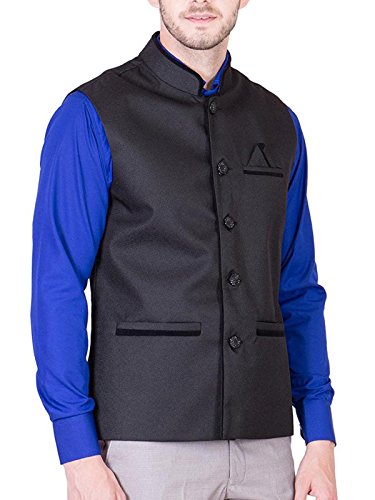 Image of Men's Solid Golden Waistcoat