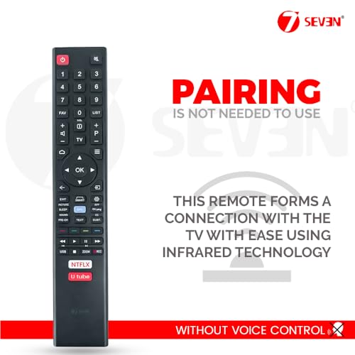 Image of 7SEVEN Compatible for Bpl Tv Remote Control Suitable for All Model of Bpl Smart Television LCD LED Remotes Control
