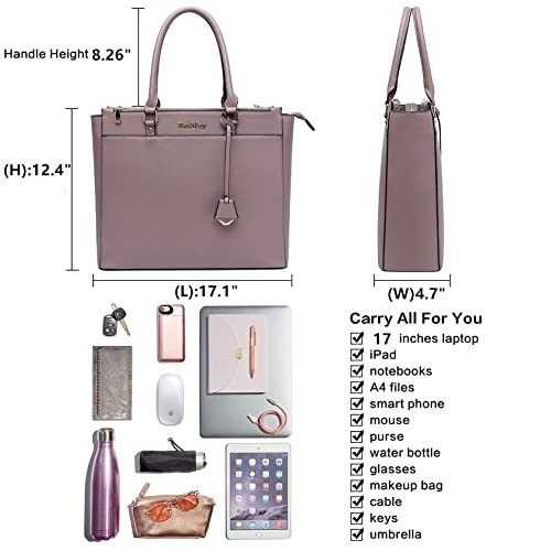 Laptop Bag For Women,Tote Bag,15.6-17 Inch Laptop Bag, Large Tote Bag Teacher Bag Work Bag Briefcase With Multi-Pockets For Work University Travel,Graduation Gifts For College Girl Student #TOP4