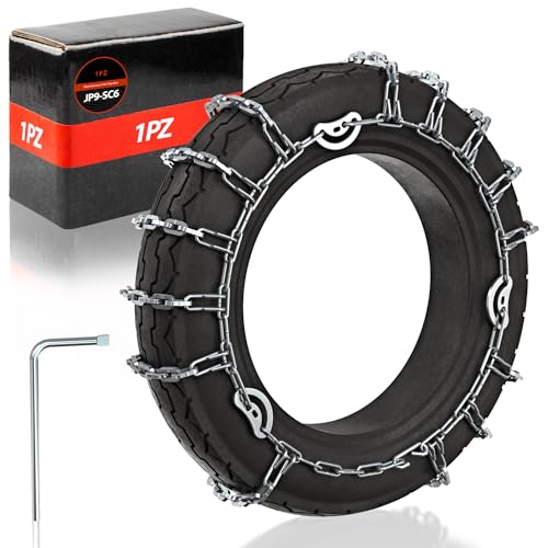 1PZ JP9-SC6 14段 3.00-10 スノーチェーン タイヤチェーン 高密度 バイク オートバイ用 ハイグリップ 滑り止め 雪道 砂地