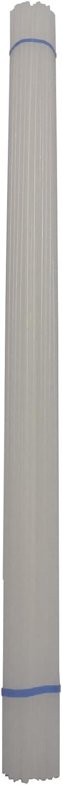 High Density Polyethylene HDPE Plastic Welding Rod, 1/8" diameter, 52 ft, Natural