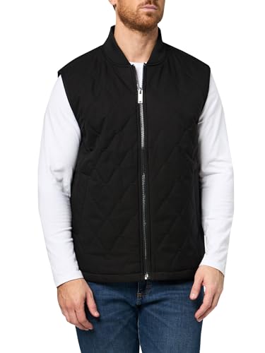 KARL LAGERFELD Paris Men's Sportswear Vest, Black, Large