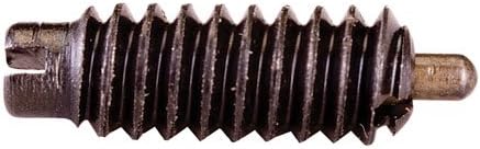 8-32 x .437, End Force-4 3/4 lbs, Inch, Stainless Steel Nose-Heavy End Pressure, Stainless Steel Body, Locking Element, Stubby Spring Plunger (1 Each)