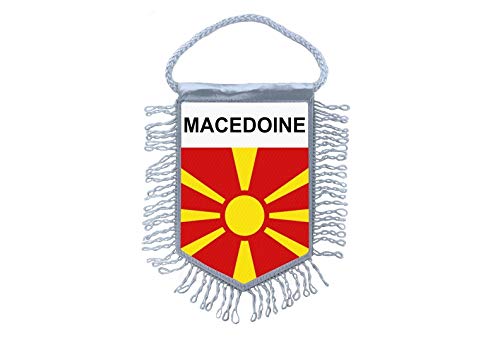 Akachafactory Bandiera Auto Gagliardetto Nazioni Macedonia