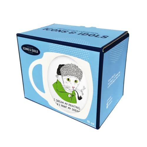 Sirius Vincent Van Gogh Cute Cat Coffee Tea Mug - I Dream My Painting. Then I Paint My Dream - 15 Oz Premium Ceramic Mug With Gift Box - Microwave & Dishwasher-Safe #TOP3