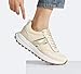 LUCKY STEP Women Platform Walking Shoe Fashion Retro Classic Casual Trainers Braided Rhinestone Sneakers Tennis Running Walking Shoes(Beige,8)