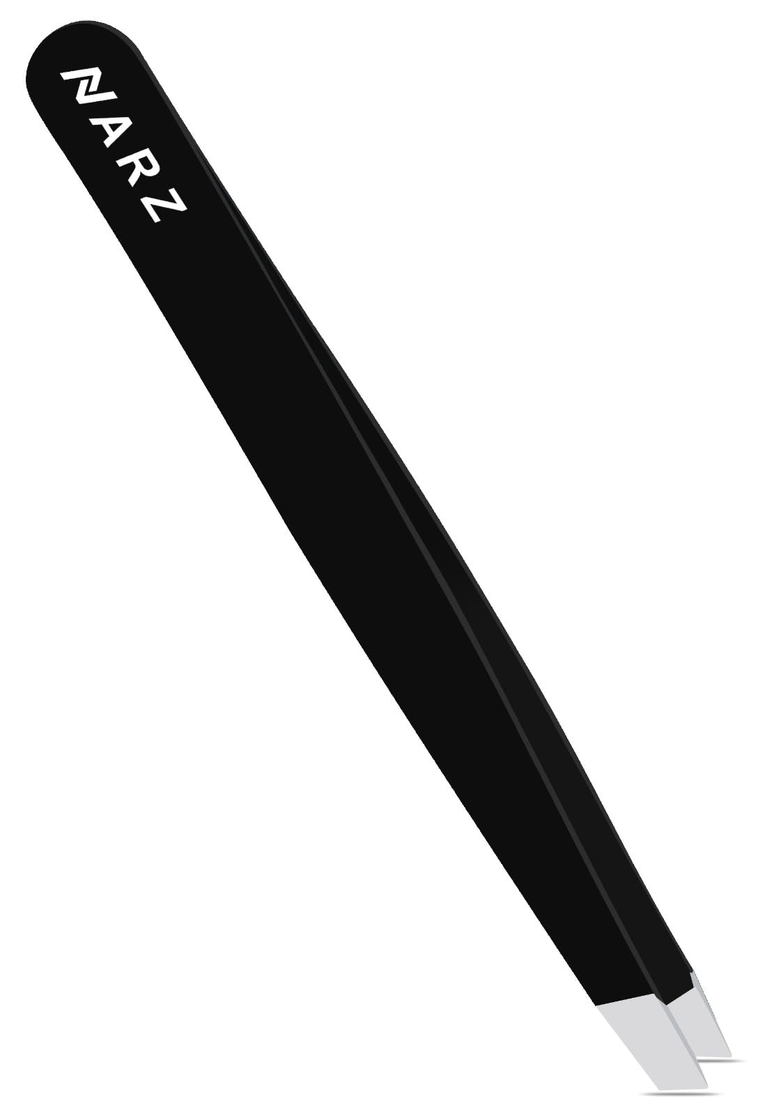 Professional Tweezer for Facial Hair Women & Men Stainless Steel Precision Tweezers for Ingrown Hair Tweezers for Men & Women (Deep Black)
