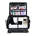 Everything Mary XL Rolling Sewing Machine Case – Black Quilted Craft Bag with 4 Wheels – Collapsible Organizer Compatible with Brother, Singer & Most Sewing Machines