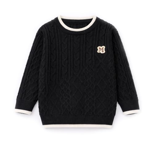 Image of Bold N Elegant Boys Winter Woolen Stylish Warm Cable Knit Raglan Sleeve Pullover Sweater for Kids
