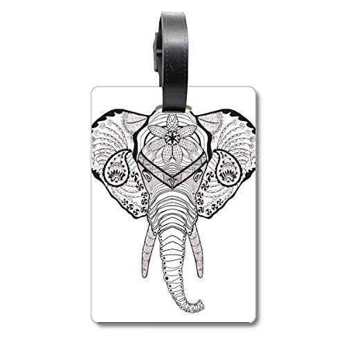 Étiquette de valise éléphant pour l'identification de vos bagages et sacs à dos