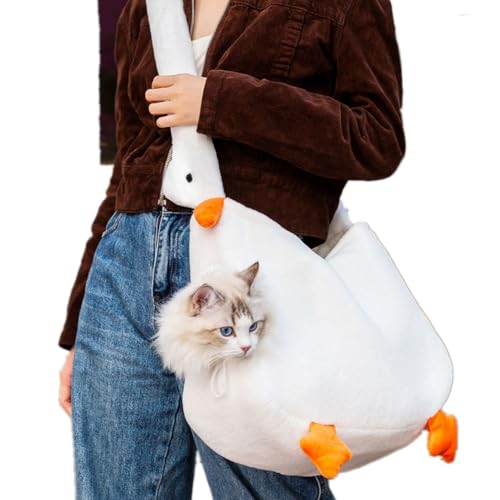 ISUPY 犬猫用 キャリーバッグ 顔出し ペットキャリーバッグ ショルダー付き 小型犬 中型犬 リュック キリン/ガチョウ型 折りたたみ ペットバッグ 調節可能 車載/ドライブ/キャンピング/旅行/通院/災害避難用 お出かけ 7.5kgまで適用 (S,ホ