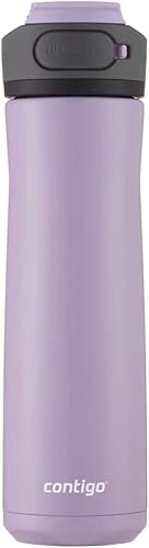 Miniatura 66 de Contigo - Botella de agua con autosellado, 24 onzas, tapa negra (Licorice)
