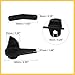 REPAIROCK 6 Set Tire Changer Insert Tire Demount Head Tire Machine Guard Wheel Side Protector for Mount Demount Duck Head Tyre Repair Black 2.05