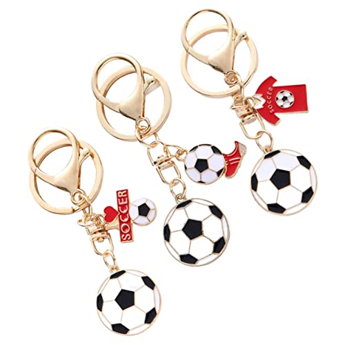 Ballon de foot miniature en porte-clés BESPORTBLE pour décorer vos sacs de sport et événements