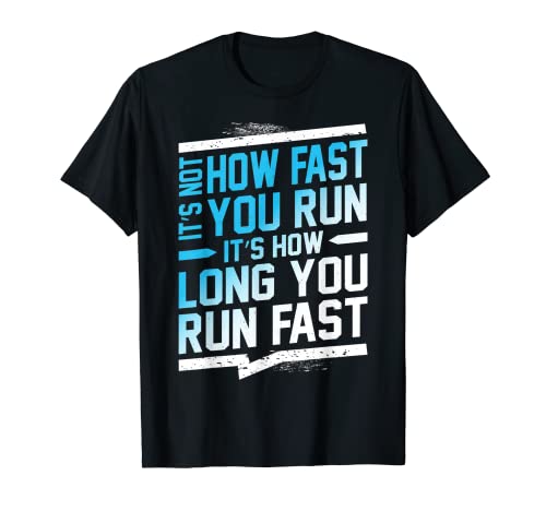 Es cuánto tiempo corrió rápido Motivacional Cross Country Running Camiseta