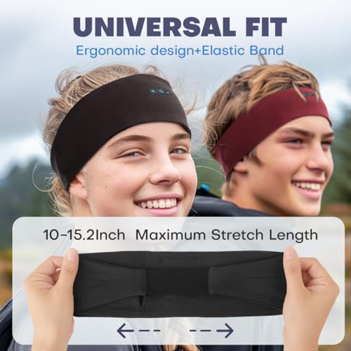 Image of Sleep Headphones Bluetooth Headband for Side Sleeper, 17 Hours Playtime, Wireless Headband Headphones with HD Stereo Speakers for Workout,Running,Yoga, Ideal Gifts for Men, Women, Teens (MULTI COLOUR)