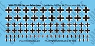 Bolt Action German Vehicle Decals by Warlord Games