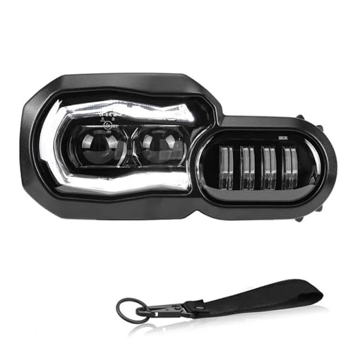 SQOFJGIGN Faro del Motociclo Fari Anteriori A LED per BMW per F650GS per F700GS per F800GS per F800R 2006-2016 Luci Gruppo Fari Anteriori A LED Completo Fanale Anteriore(Headlight)