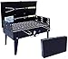 YYAI-HHJU Zewnętrzny przenośny składany grill na węgiel drzewny, grill ogrodowy, kemping, plaża, impreza, 27 x 47 x 29 cm