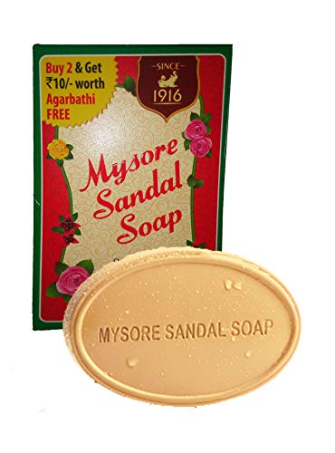 Image of Mysore Sandal Mysore Sandal Soap, 75 Grams (Brown, Pack of 10)