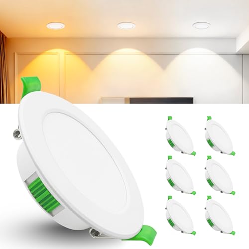 Laiebri 6er Led Einbaustrahler 230V Weiß