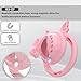 Men's Invisible Breathable Soft Training Fitness Cage Cross Dressing Set, with 4 Sizes Rings and 1 Tube, Exquisite Openable Design Protection Set for Sissy Men -A86US (Pink：A)