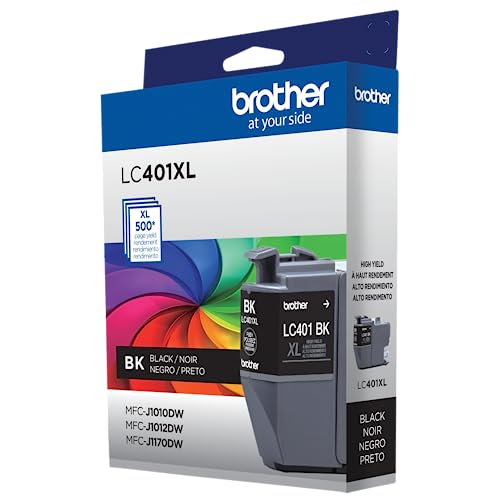 Image of Brother Genuine LC401XLBK High Yield Black Ink Cartridge