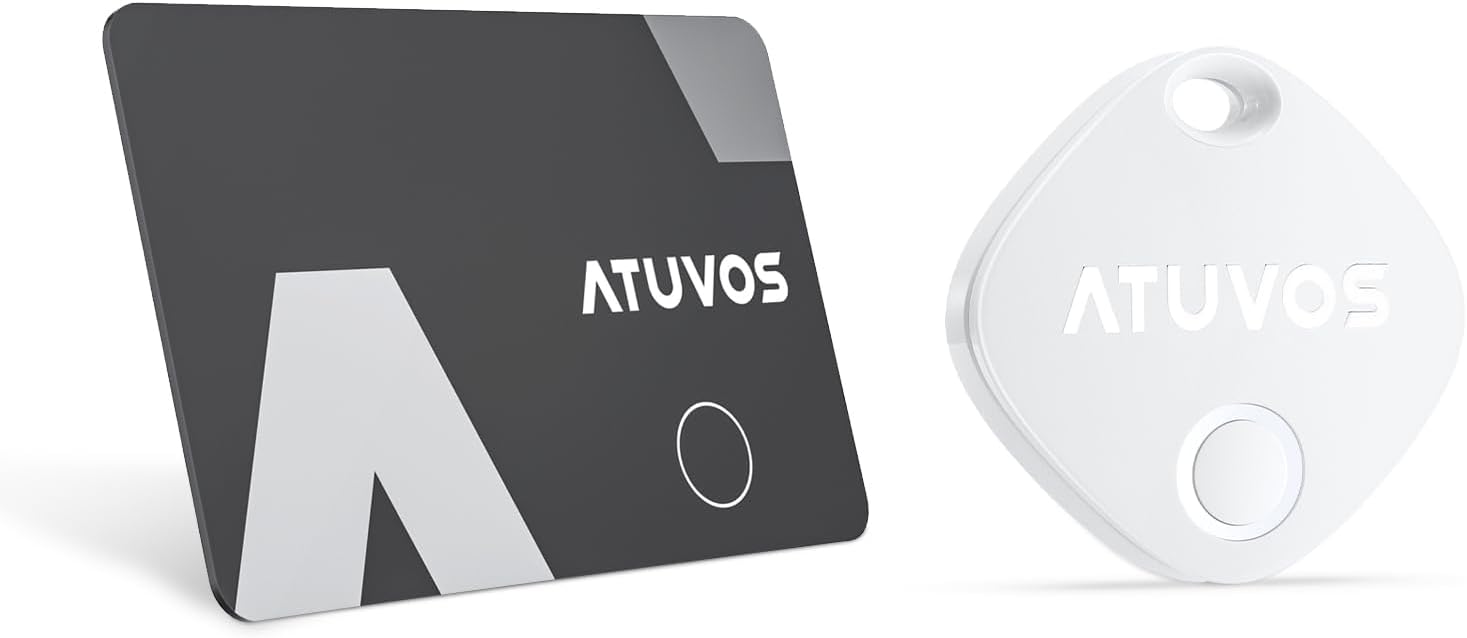 ATUVOS Wallet Tracker Card with Air Tag-1 Pack (White)