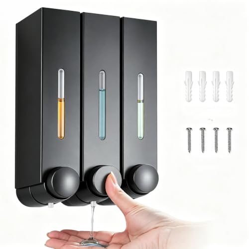 Shampoo and Conditioner Dispenser,Wall Mounted Soap Dispenser for Shower by LOYUKT - Used condition - CA$26.14