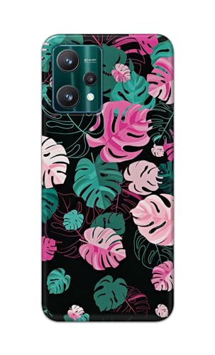 Image of Printed Hard Back Cover for Realme 9 Pro 5G Back Cover (Seamless Leaves) -190724(EA)