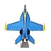 Metal Earth Fascinations Premium Series Blue Angels F/A-18 Super Hornet 3D Metal Model Kit Bundle with Tweezers