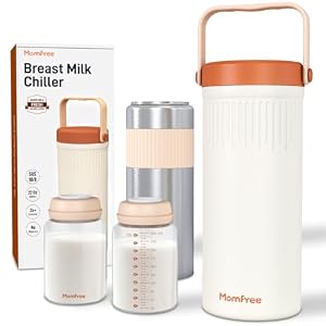 22oz Portable Breast Milk Cooler for Breastmilk, Liquid Gold Saver 360° Cooling Keeps Milk Fresh for 24 Hours, Larger Capacity Breastmilk Chiller with 2pcs Bottles for Outdoor Mom (Brown) | 360° Cooling Keeps Milk Fresh for 24 Hours, Larger Capacity Breastmilk Chiller with 2pcs Bottles for Outdoor Mom