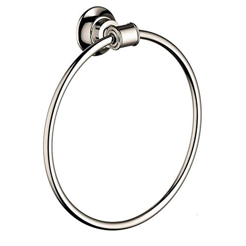 AXOR Towel Ring Premium 9-inch Classic Towel Holder in Polished Nickel, 42021830