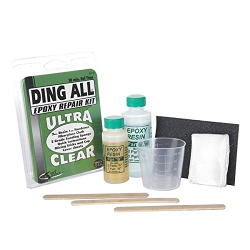 Ding All Epoxy - Kit de reparación para tablas de surf, transparente