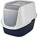 So Phresh Jumbo Enclosed Litter Box in Navy, 23" L x 19" W x 19" H, 23 in, Blue