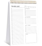 To Do List Notepad, 120 Pages 6.7x9.8" To Do List Notebook Undated Daily Planner Notepad with Tas...
