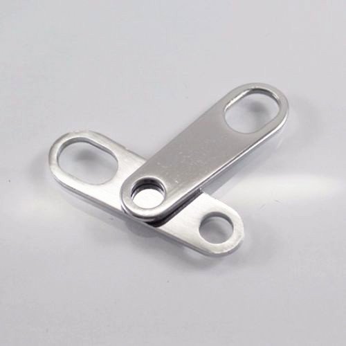 Rear Motorcycle Turn Signal Light Lamp Shock Bracket For Harley Honda Kawasaki Suzuki Yamaha BMW Old School Retro Vintage Cafe Racer CB XL GN Custom Rat (Chrome)