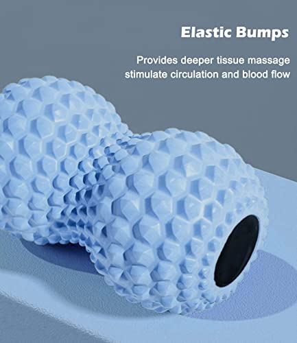 KITWILD Peanut Massage Ball, Double Lacrosse Massage Roller Ball for Deep Tissue Muscle Massage, Physical Therapy, Myofascial Release, Muscle Knots, and Yoga Therapy