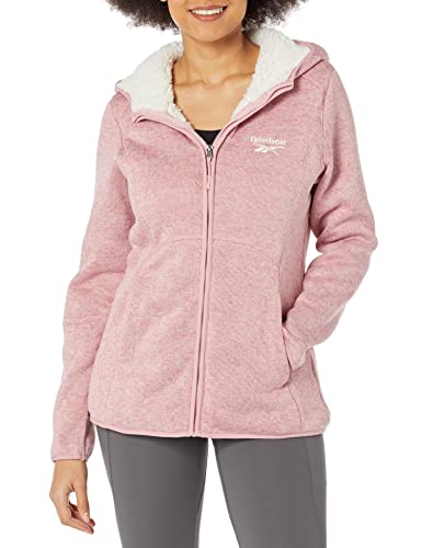 Reebok Women's Sherpa Lined Sweater Fleece Jacket