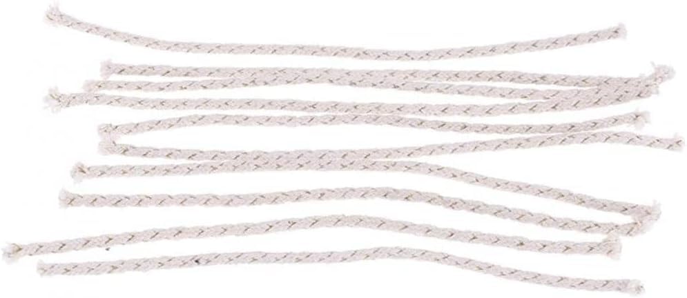 10Pcs White Professional Design Replacement Gasoline Bulk Fire Starter Copper Wire Cotton Core Wick Kerosene Oil Lighter Accessories (Kitchen and Home) Candle accessories