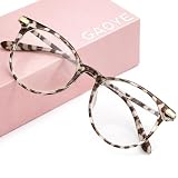 Gaoye Blue Light Blocking Glasses, Retro Round Eyewear Frame Anti Eyestrain Computer Glasses for Women Men (*Leopard)