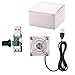 Quiet White 50mm USB Fan, 5V Mini Brushless DC Cooling Fan with Blue Light for Phone Flat VR Gear, Aquarium, Roku, Router, Raspberry Pi, Cosplay, Helmet Receiver DVR PlayStation Xbox Computer Cabinet