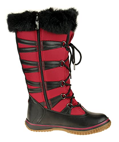 PAJAR Women's Grip Star Tall Winter Waterproof Insulated Snow Boot With Side Zipper and Laces4