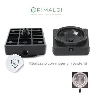 G GRIMALDI Ricambi Frog Porta Cialda Guarnizione per Macchina Caffe Frog Ricambi Dado Filtro Spessore Oring Coperchio Termostato Resistenza Guarnizione Decalcificante (Porta Cialda)